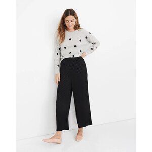 Madewell Drapey Jacquard Huston Pull-On Crop Pants  Women's Size M